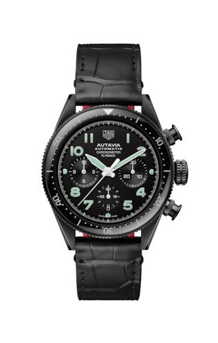 TAG Heuer Autavia Heuer 02 Chronometer Flyback DLC / Black